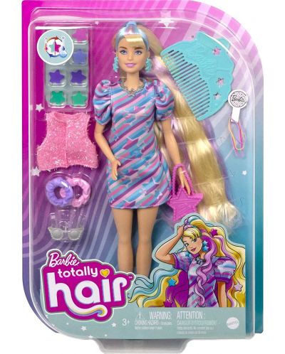 Păpușa Barbie Totally hair - Cu păr blond și accesorii - 1