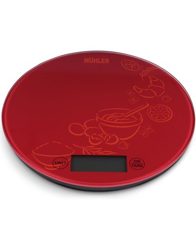 Cântar de bucătărie Muhler - KSC-2026R, 5 kg, roșu - 1