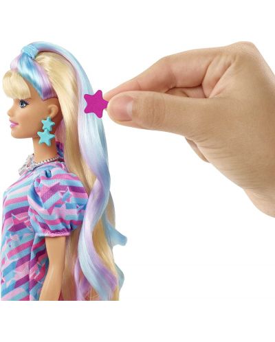 Păpușa Barbie Totally hair - Cu păr blond și accesorii - 6