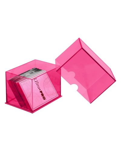 Cutie pentru cărți Ultra Pro - Eclipse 2-Piece Deck Box, Hot Pink (100+ buc.) - 2