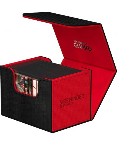 Cutie pentru carduri Ultimate Guard Sidewinder 100+ XenoSkin Synergy - Black/Red - 3