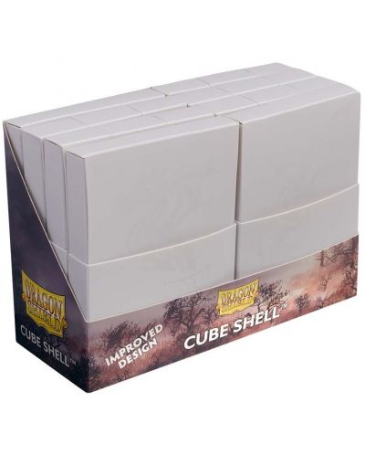 Cutii pentru cărți Dragon Shield Cube Shell - Ashen White (8 buc.)  - 1