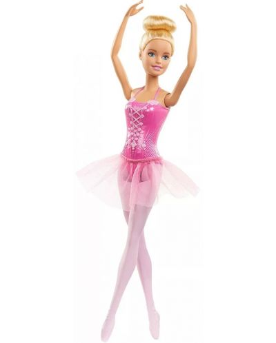 Papusa Mattel Barbie - Balerina, cu par blond si rochie roz - 3