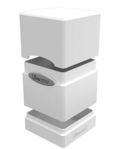 Cutie pentru cărți Ultra Pro Satin Tower - White (100+ buc.) - 2