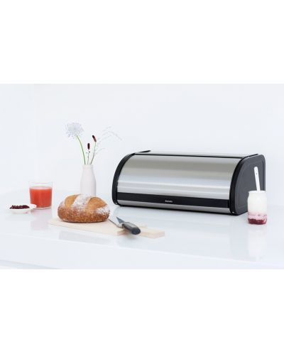 Cutie pentru depozitare pâine Brabantia - Roll Top, 16 l, Matt Steel Fingerprint Proof - 4