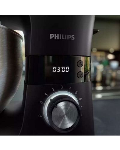 Robot de bucătărie Philips - HR7962/21, 1000W, 8 vitezi, 5.5 l, negru - 5