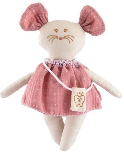 Păpușă textilă Asi Dolls - Micul șoricel Missy, cu geantă pentru dințișor, 22 cm - 1