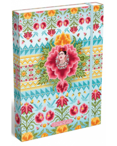 Mapa cu elastic din carton Lizzy Card - Frida Cahlo cielo azul - 1