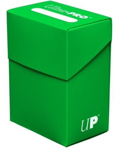 Cutie pentru carte Ultra Pro Deck Case Standard Size - Lime Green (80 buc.) - 1
