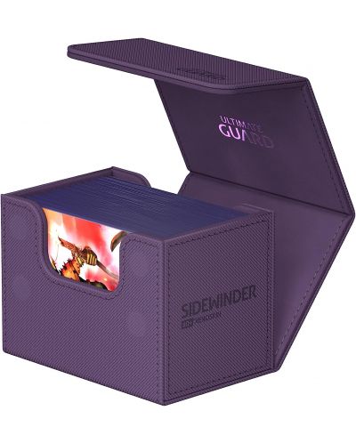 Cutie pentru carduri Ultimate Guard Sidewinder 80+ XenoSkin Monocolor - Purple - 3