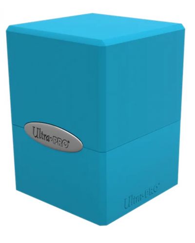Cutie pentru cărți Ultra Pro Satin Cube - Sky Blue (100+ buc.) - 1