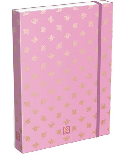 Cutie cu gumă de șters Lizzy Card Cornell Pink Bee - A4 - 1