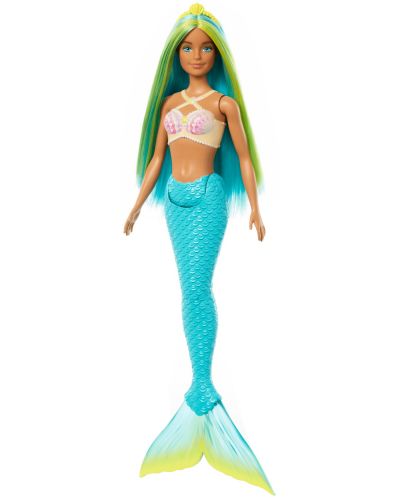 Mattel Barbie Doll - Sirenă cu părul albastru - 1