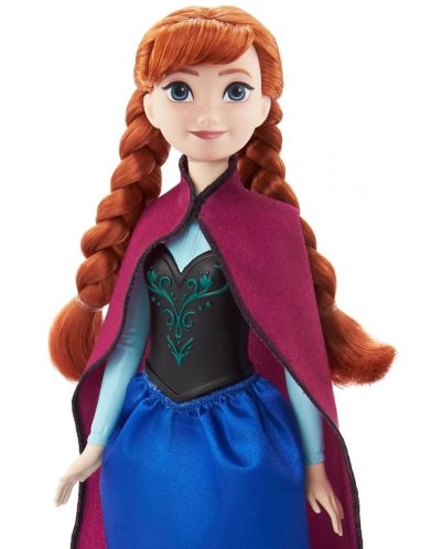 Păpușă Disney Princess - Anna cu rochie albastră, Regatul Înghețat - 3