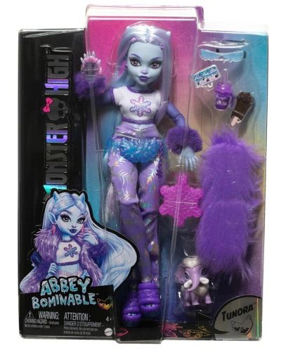 Păpușă Monster High - Abby, cu accesorii - 1