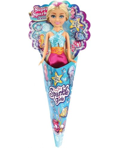 Sparkle Girlz Papusa Sirena Super Sparkly in cornet, Sortiment Sparkle Girlz Papusa Sirena Super Sparkly in cornet, Sortiment