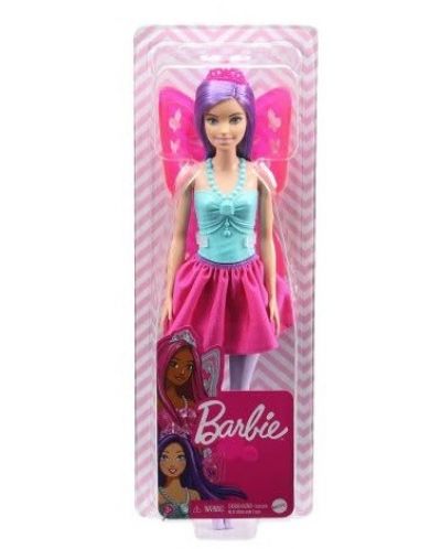 Barbie Dreamtopia papusa - Barbie zana cu aripi, cu parul violet - 4