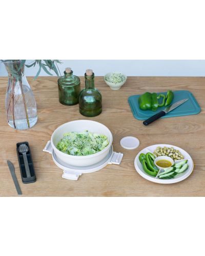 Bol de salată Brabantia - Make & Take, 1.3 L, gri deschis - 7