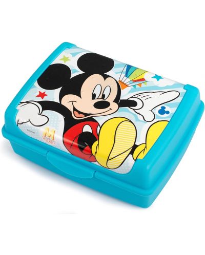 Cutie pentru mâncare Lulabi Disney - Mickey Mouse, albastră, 900 g - 1