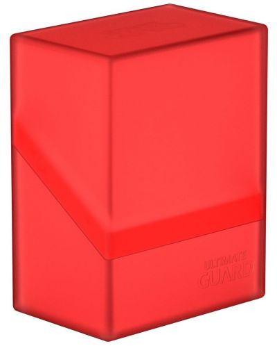 Cutie pentru carti Ultimate Guard Boulder Deck Case - Standard Size - Rosie (80 buc) - 1