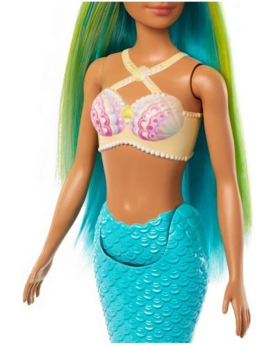 Mattel Barbie Doll - Sirenă cu părul albastru - 3
