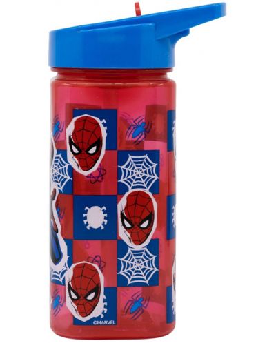 Sticlă pătrată Stor - Spider-Man, 510 ml - 2