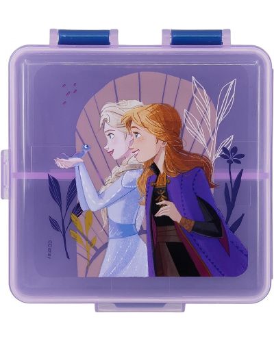 Квадратна кутия за храна Stor Frozen - Cu 3 comaprtimente - 2