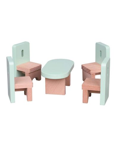 Set mini mobilier din lemn Lelin - Bucatarie, 7 piese - 3