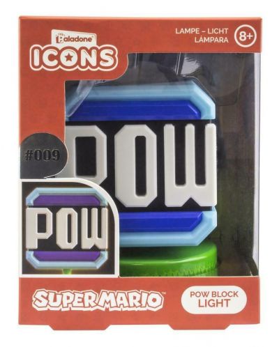 Lampa Paladone Games: Super Mario Bros. - POW Block - 2