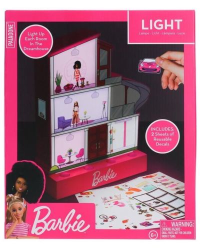 Lampă Paladone Retro Toys: Barbie - Dreamhouse (with Stickers) - 6