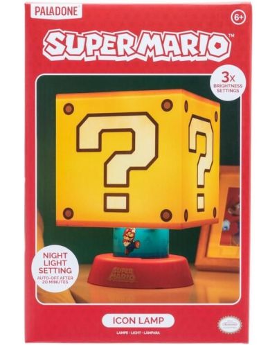 Lampa Paladone Games: Super Mario Bros. - Question Block - 5