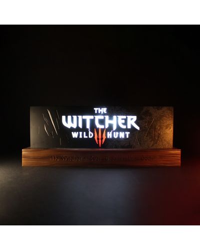 Lampă Neamedia Icons Games: The Witcher - Wild Hunt Logo, 22 cm - 3