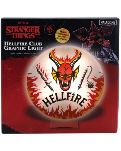 Lampă Paladone Television: Stranger Things - Hellfire Club Logo - 3