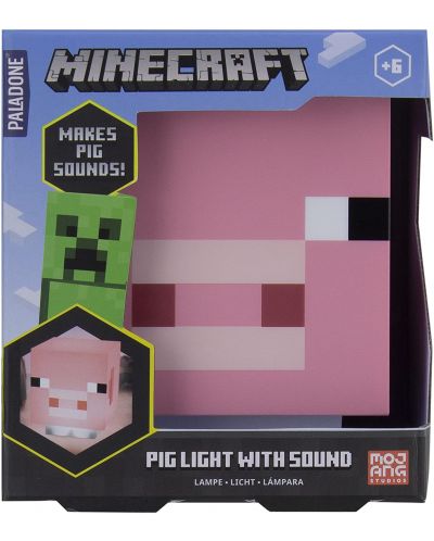 Lampa figurina Paladone Games: Minecraft - Pig - 5