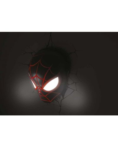 Lampă 3DLightFX Marvel: Spider-man - Miles Morales Face - 2