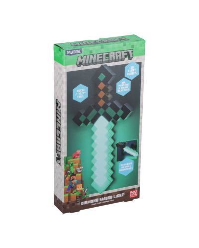 Lampă Paladone Games: Minecraft - Diamond Sword - 1