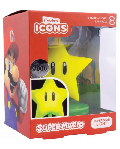 Lampa Paladone Games: Super Mario - Super Star - 2