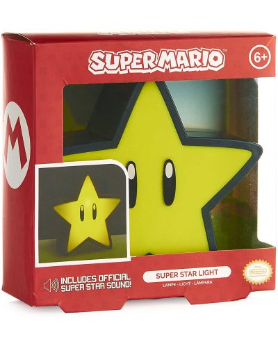 Lampa Paladone Games: Super Mario Bros. - Super Star - 4