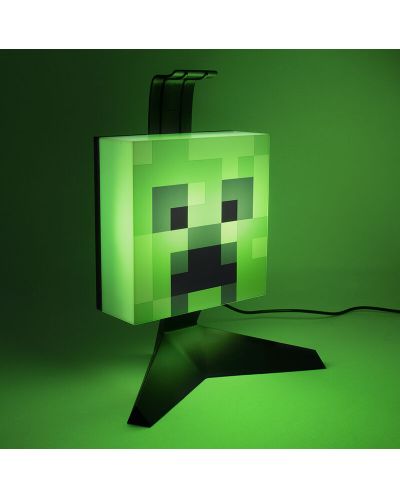 Lampă Paladone Games: Minecraft - Creeper Headstand - 3