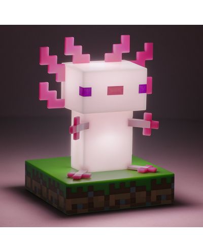 Lampă Paladone Games: Minecraft - Axolotl Icon - 4