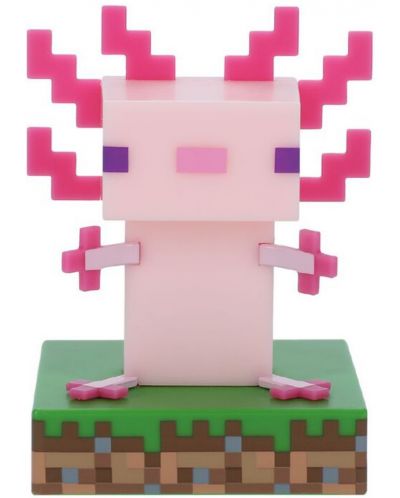 Lampă Paladone Games: Minecraft - Axolotl Icon - 1