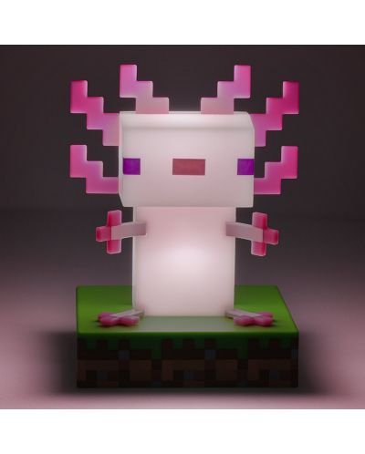 Lampă Paladone Games: Minecraft - Axolotl Icon - 3