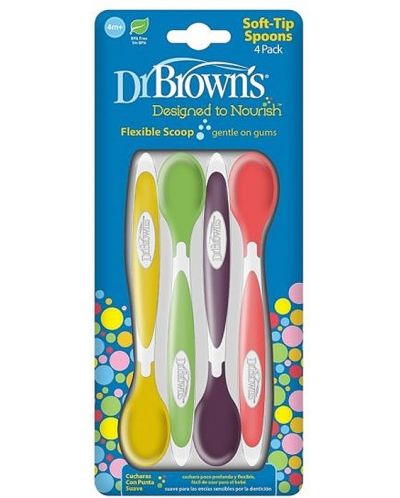 Linguri de hrănire Dr. Brown's - 4 bucăți - 3
