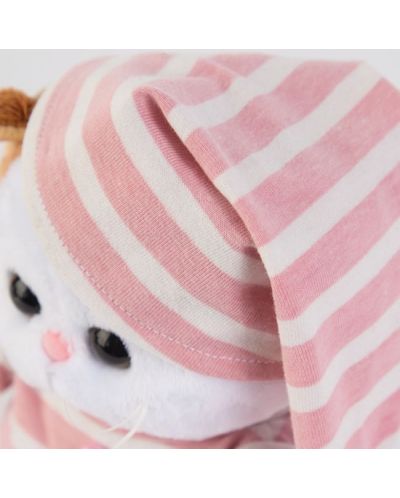 Jucarie de plus Budi Basa - Pisica Li-Li, bebe, cu pijama dungata, 20 cm - 3