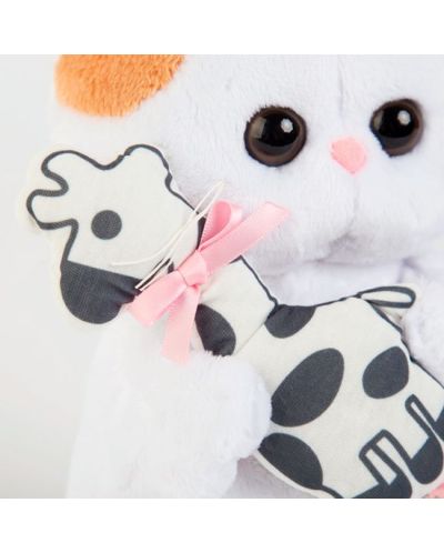 Jucarie de plus Budi Basa - Pisica Li-Li, bebe, cu girafa, 20 cm - 3