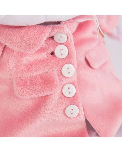 Jucarie de plus Budi Basa - Pisica Li-Li, bebe, cu palton roz, 20 cm - 3
