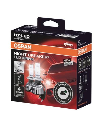 Becuri auto LED Osram - LEDriving, Night Breaker, H7/H18, 19W, 2 buc. - 1