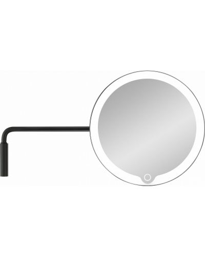Oglindă cu amplificare LED Blomus - Modo, IP44, 20 x 35,6 cm, neagră - 1