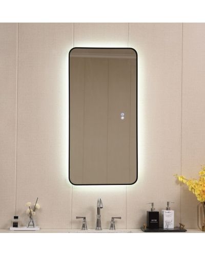 Oglindă de perete cu LED Inter Ceramic - ICL 1851, 50 x 100 cm, negru - 1