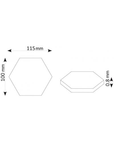 Panou LED Omnia - Honeycomb, Touch, IP 20, 3 x 2 W, alb - 7